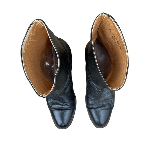 Boulet mens sz 8.5 black leather boots dude boots cowboy boots made in Canada - Picture 5 of 10